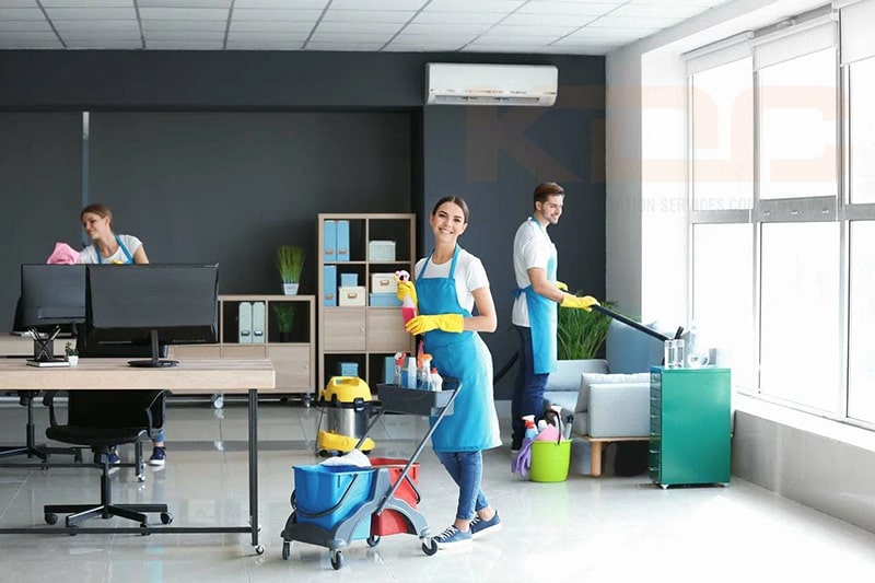 Dịch vụ vệ sinh định kỳ tòa nhà, văn phòng KDC